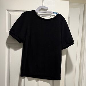 LOFT Black Short Sleeve Top